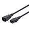 Monoprice SVT; SJT Extension Cord, 18 AWG, Indoor, 18/3, 1 Outlets, IEC 60320 C13, Black, IEC 60320 C14 40104 - alternate 6